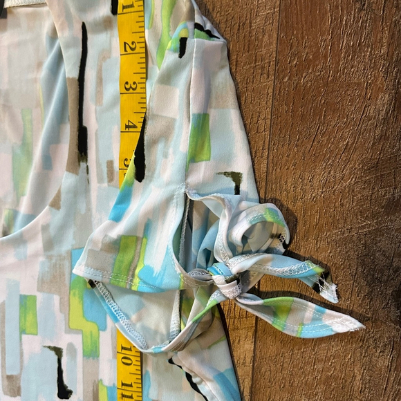 Women's Grace Elements Top Size M Multicolor Short Sleeve - Picture 6 of 6